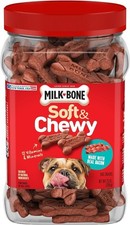 Milk-Bone Soft  Chewy Dog Treats Made with Real Bacon, 25 Ounce