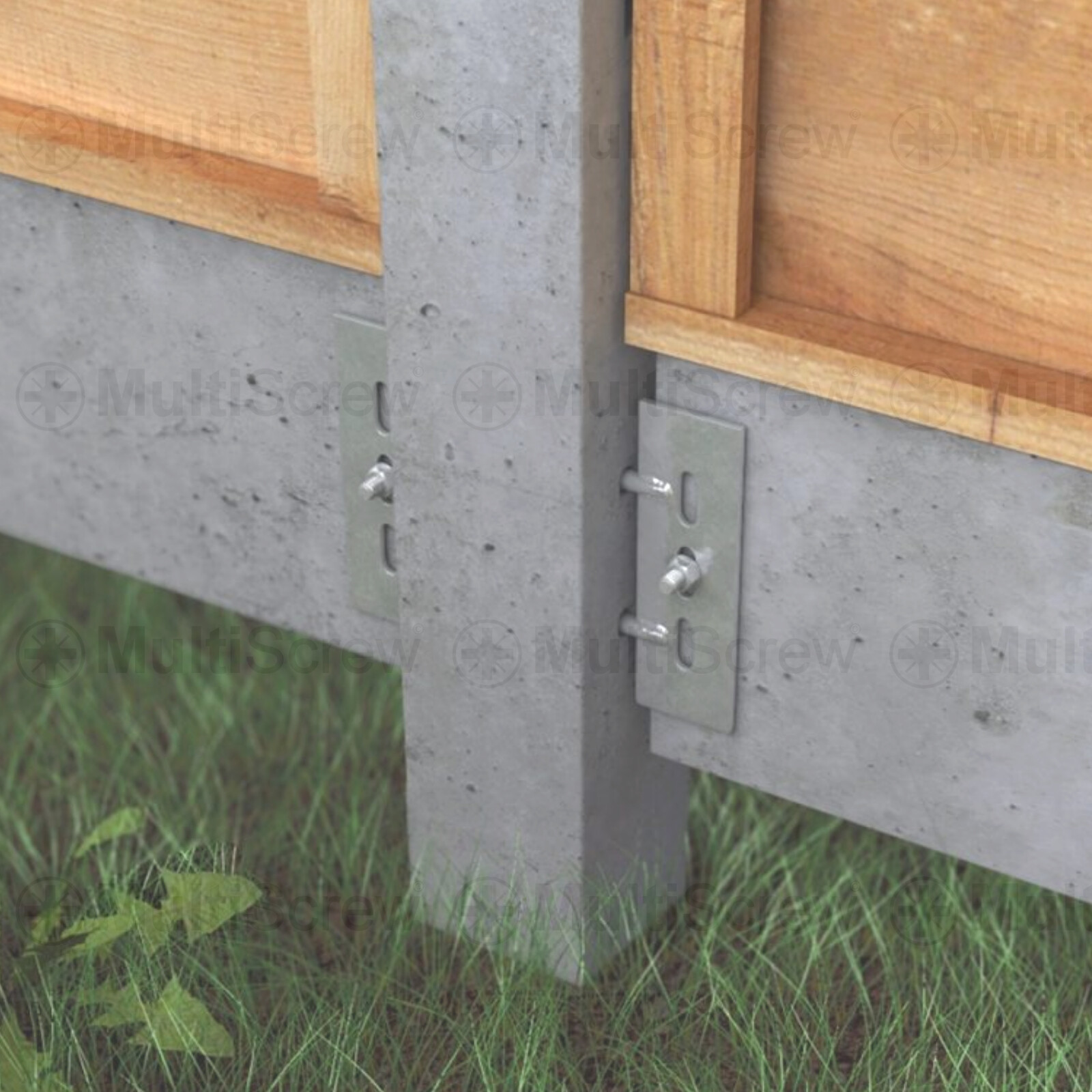 10 PAIRS 150mm x 50mm GRAVEL BOARD PANEL CLIPS 2 PIN CLEAT FENCE