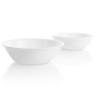 Winter Frost White 1-Quart Serving Bowl Set of 3 Ultra-hygienic Non-porous