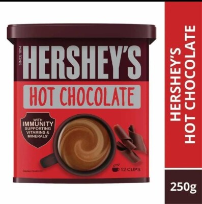 HERSHEY'S Hot Chocolate Drink Powder Mix, Brown, Large, 250 g |