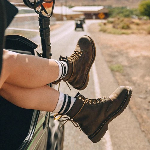 1460 8-Eye Crazy Horse Lace-Up Boots | eBay