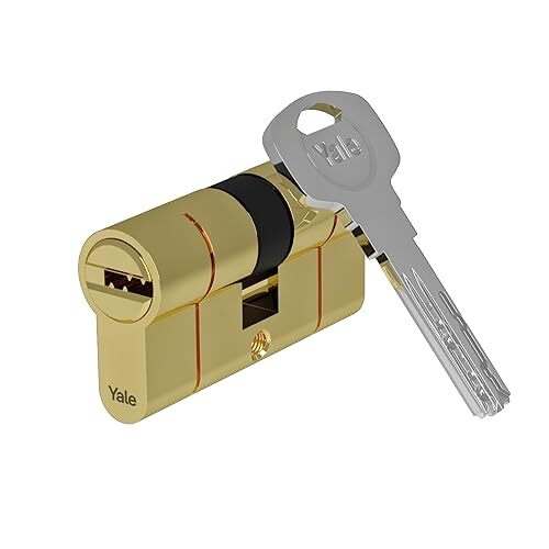 Cilindro Yale 2100 40/40 Ottone - Alta Sicurezza per Porte Blindate