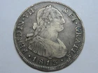1813 SANTIAGO 4 REAL FERDINAND VII CHILE SPAIN SPANISH COLONIAL SILVER