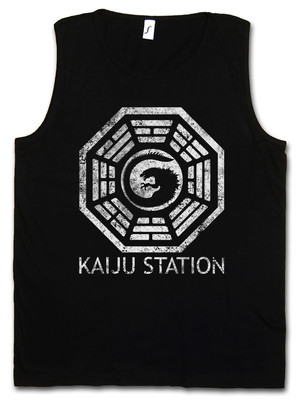 VINTAGE KAIJU STATION TANK TOP GYM - Pacific Mech Monster Rim Monster