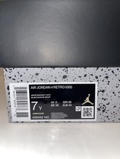 Size 7Y Nike Jordan 4 Retro Midnight Navy 408452-140 Brand New Deadstock