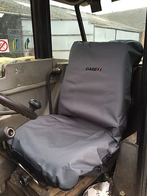 RHINO UK Embroidered with Case Logo Heavy Duty Waterproof Tractor Seat Cover