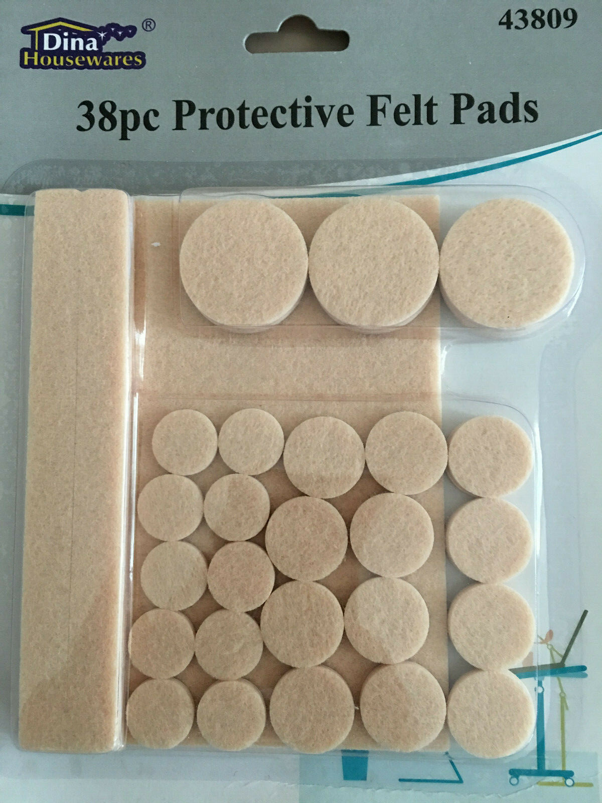 Felt Pads Protection Laminate Floor Furniture Anti Scratch Self