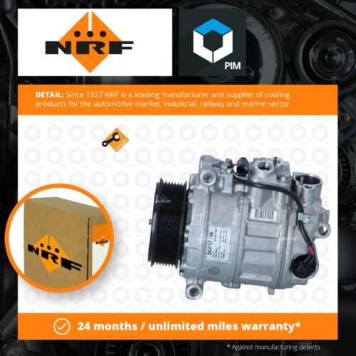 Air Con Compressor fits MERCEDES R320 W251 3.0D 06 to 12 AC Conditioning NRF New - Photo 1 sur 7