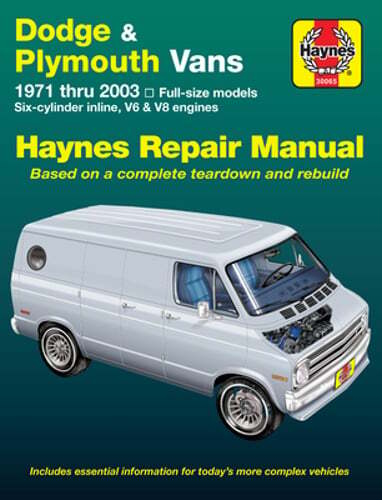 Dodge Tradesman, Sportsman & Plymouth Voyager Full-Size Vans 1971-03 by Haynes