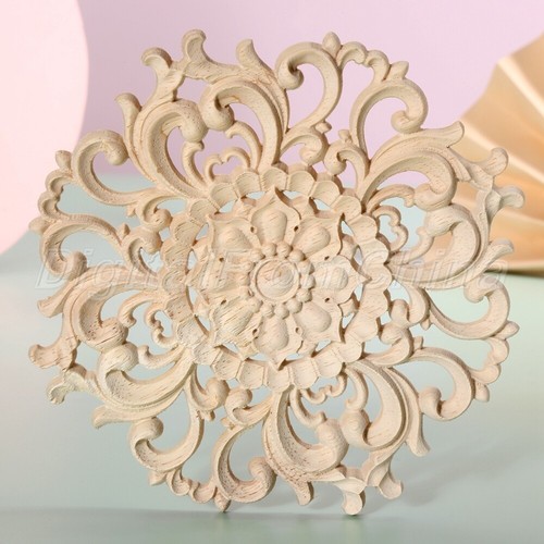 6 Size European Style Applique Woodcarving Furniture DIY Decorative Onlay Decal - Picture 16 of 16