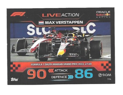 Turbo Attax 2023  - Live Action - Max Verstappen - Oracle Red Bull Racing #114