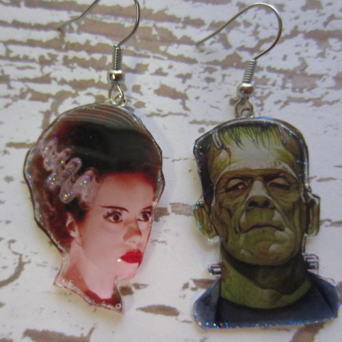 Orecchini pendenti Frankenstein & Bride of Frankenstein - Foto 11 di 11