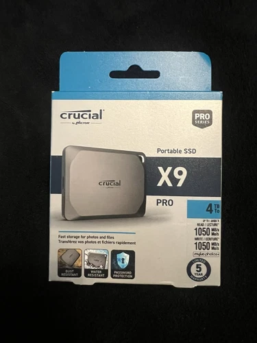 Crucial X9 Pro 4TB USB-C External SSD - CT4000X9PROSSD9