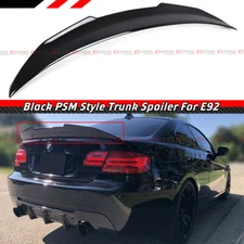 FOR 07-13 BMW E92 M3 2DR TRUE HIGHKICK DUCKBILL GLOSSY BLACK TRUNK SPOILER WING