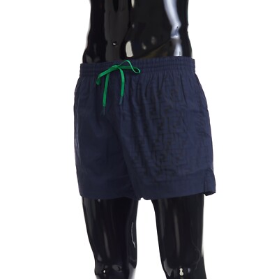 FENDI 720$ Blue Swim Shorts - Invisible FF Motif, Nylon | eBay