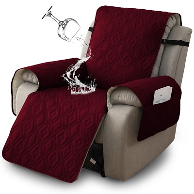 100% waterproof and non-slip diamond plaid recliner cushion, home decor