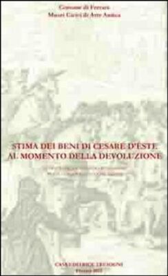 Bücher Schätzung der Güter von Caesar D'Este zum Zeitpunkt der Rückgabe. Figur D