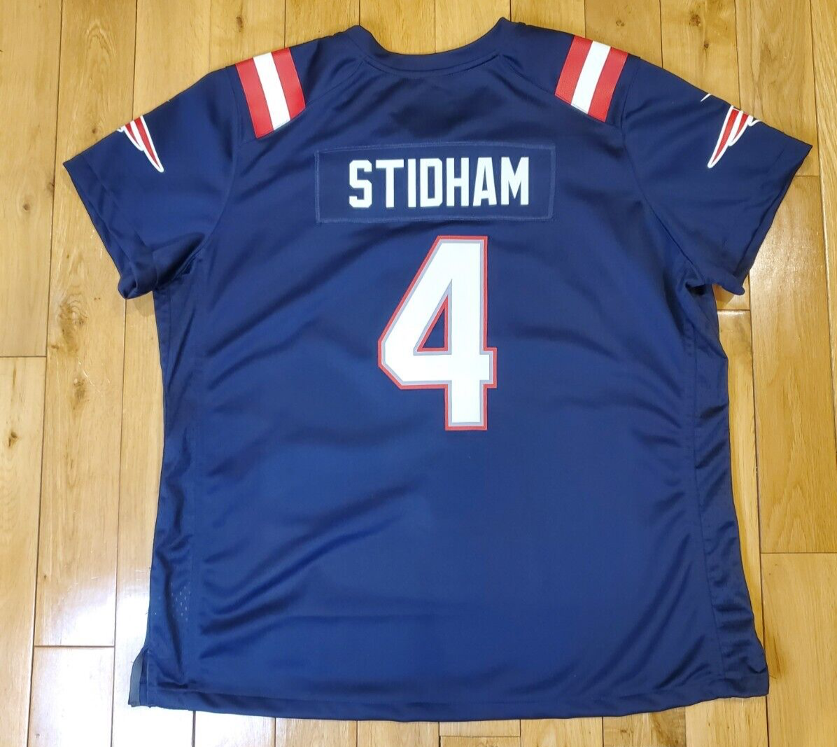 Nike JARRETT STIDHAM Blue NEW ENGLAND PATRIOTS Women's Replica NFL JERSEY  XXL