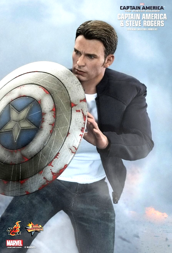 ENVÍO GRATUITO: Chaqueta Hot Toys MMS243 Capitán América Christ Evans Azul Marino NUEVA - Imagen 6 de 6