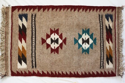 Annie Art Craft - Kilim Rug - Khaki color - 62*101 cm - 100% Wool