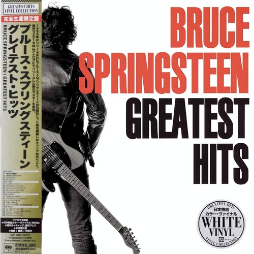 Bruce Springsteen: Greatest Hits 2xLP - Japan White Vinyl Gatefold Sleeve & Obi - Picture 2 of 4