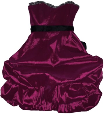 open lace back dress Short Purple Prom Dresses, Short Purple Formal Homecoming Dresses – jbydress main image 1