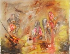 ROBERTO MATTA Surrealism Art Poster or Canvas Print "Sans Titre" 1958