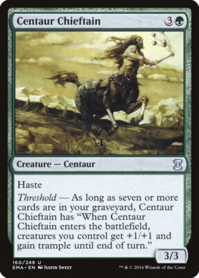 MTG Magic the Gathering Centaur Chieftain (160/265) Eternal Masters LP