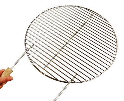 Edelstahl Kohlerost 43,2 cm + Griffe für Ø 57er Weber Kugelgrill Grillclub 