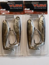 2 Yum Fat Money Minnows 5" With Hooks And Weights  Rainbow Trout