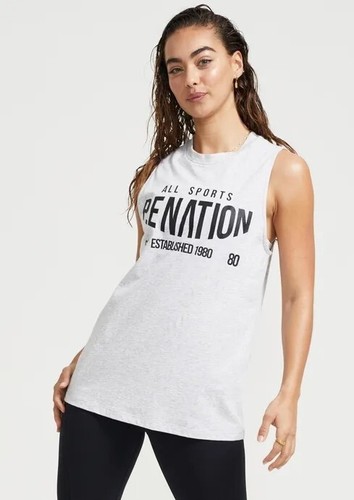 Minor Defect! Pe Nation Box Out Tank Top Sports Luxe Print Sleeveless Shirt XS S - Picture 3 of 6