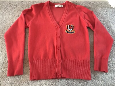 St Michael s Primary Pelsall Mädchen rote Strickjacke mit Knopfleiste Schuluniform