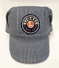 Classic LIONEL TRAINS HICKORY-STRIPED ENGINEER'S HAT Adult Size, Brand New!