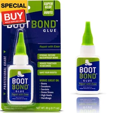 Boot Glue - Quick Dry Boot Repair Formula Works in Seconds - Tough But Flexible 