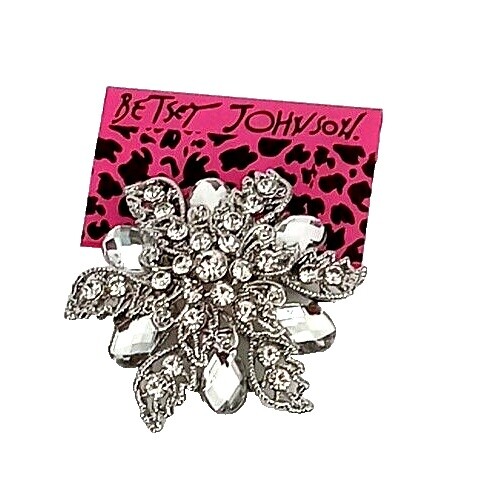 BETSEY JOHNSON JEWELRY BAT PIN MULTICOLOR CRYSTALS FREE CORD | eBay