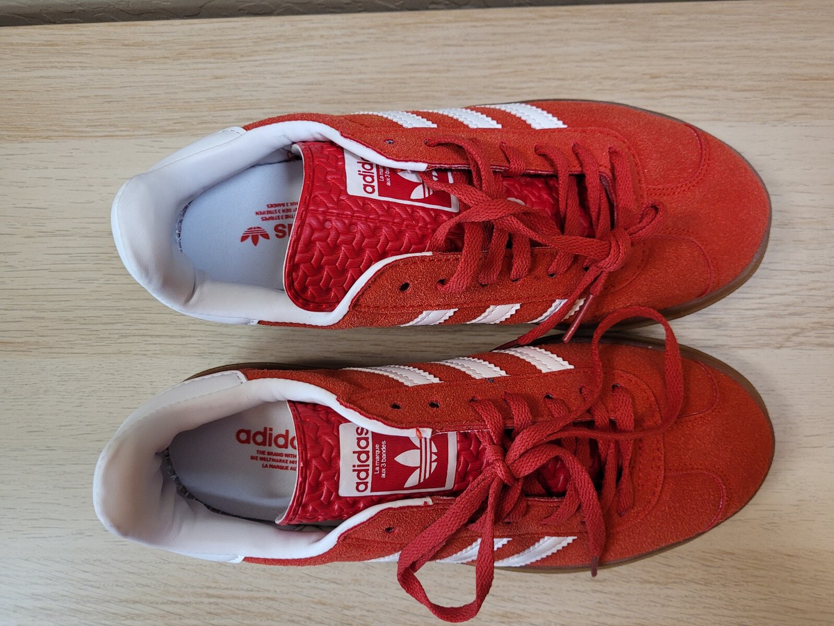 Adidas Gazelle Bold Collegiate Orange Gum Metallic Gold Women's