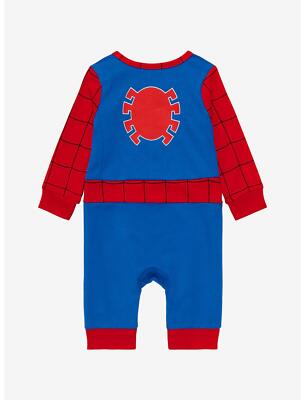 Marvel Spider-Man Spidey Outfit Infant One-Piece BoxLunch Exclusive Without  Tags