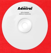 Manual de servicio en DVD, formato pdf, para grabadora de audio Admiral por modelo