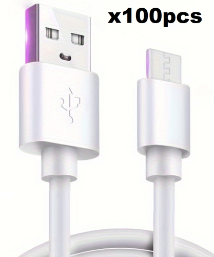100 x USB C Charging Cable 2m, Type A to Type C, 2 Meter Length - Picture 1 of 2