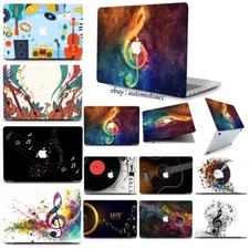 2in1 Music Notes Instrument Case For Macbook M5 Pro 14 16 M4 Air 13 15 11 12 in
