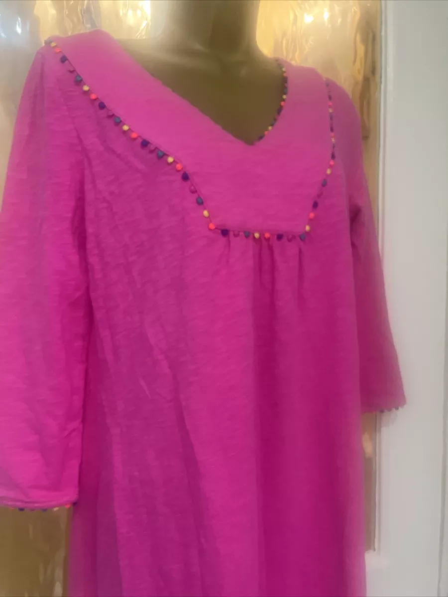 Ladies Boden Uk 12 L Cerise Pink Tunic Style Top Dress Bobble
