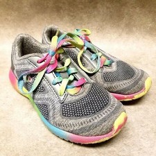 Fila Girls Kameo 3 3RM00188-299 Size 1 Gray Fabric Running Shoes