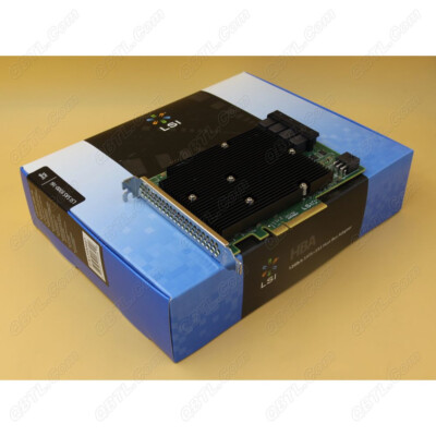 New Sealed LSI 9300-16i 16-port LSI00447 12Gb Host Bus Adapter US-SameDayShip