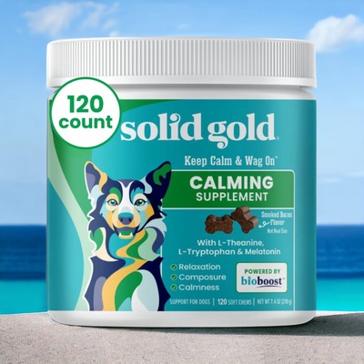 Brand New Solid Gold Keep Calm & Wag On Calming Aid Chew Supplement for Dogs