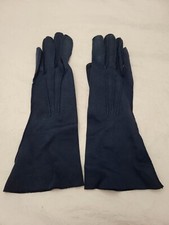 ELVETTE by DAWNELLE Vintage Navy blue cotton gloves
