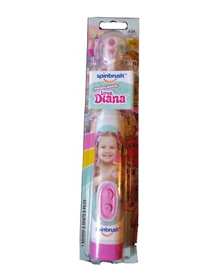 Spinbrush Love, Diana - Electric Toothbrush for Kids (Soft, AA Battery Powered)