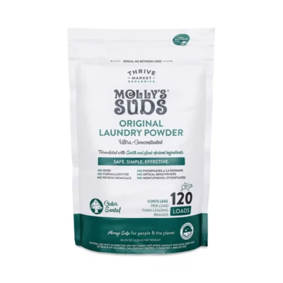 Molly's Suds Laundry Powder Cedar Santal 120 loads NEW