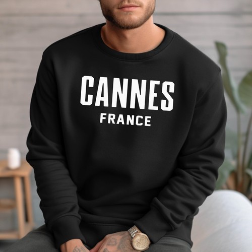 Cannes Sweatshirt | Film Festival | Cannes France Crewneck Sweatshirt - Picture 3 of 11