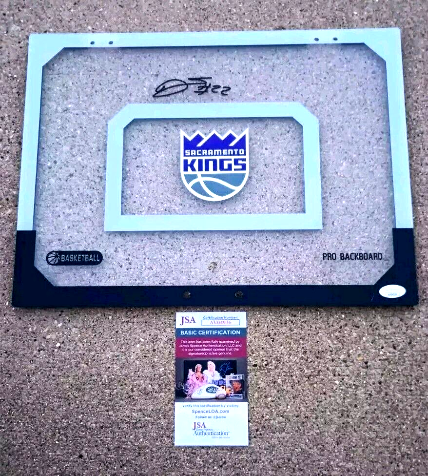 DEVIN CARTER SIGNED Backboard JSA COA SACRAMENTO KINGS 