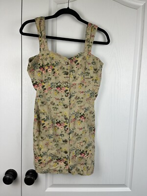 Laura Ashley X Urban Outfitters Mini Dress Size Medium Jumper Linen Blend  Floral | eBay